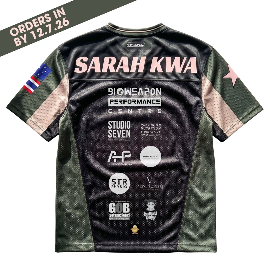 Sarah Kwa | Limited Edition | NFL-Style Jersey 2026 (PRE-ORDER)