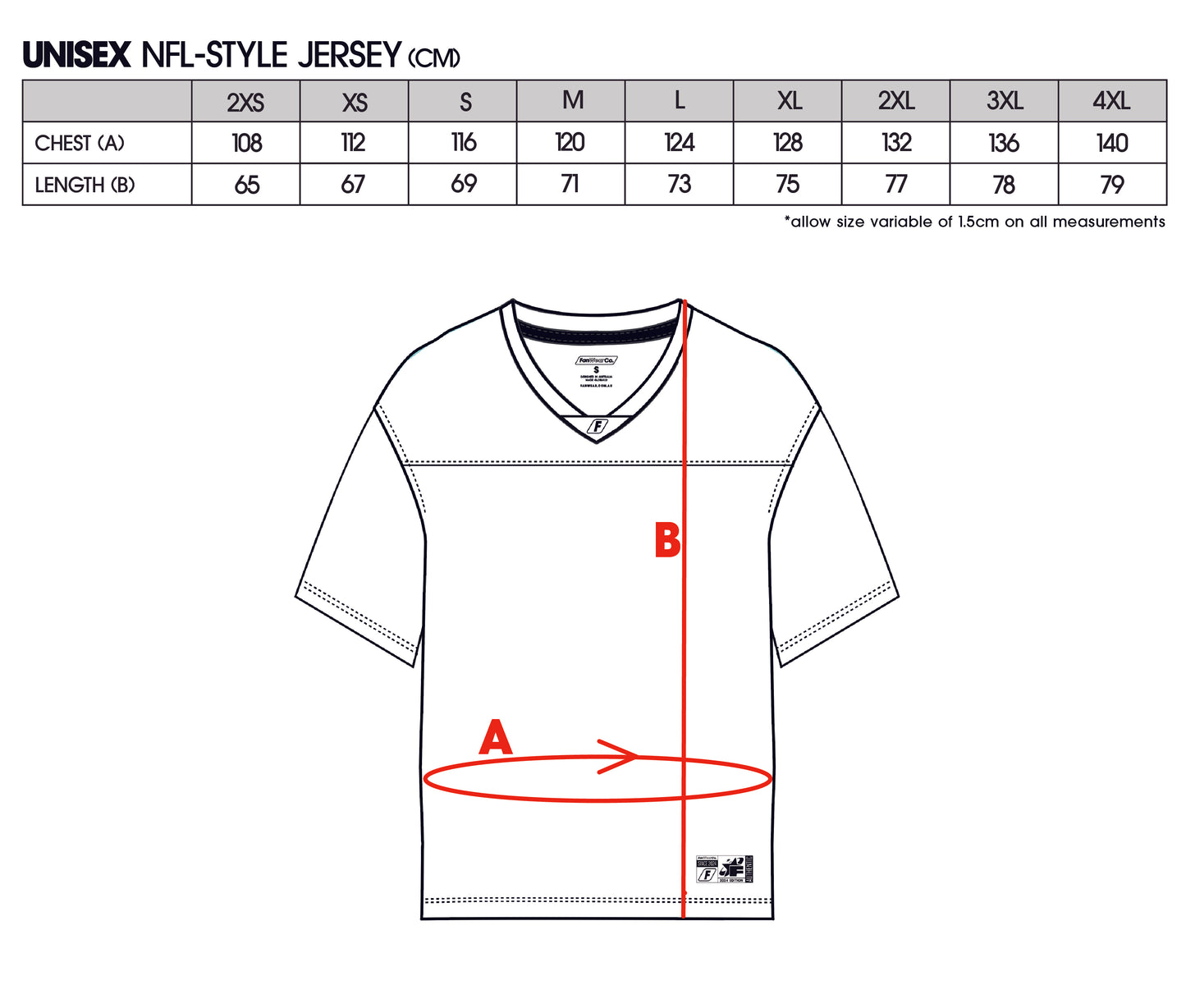 Michelle Russell NFL-Style Jersey 2025 (PREORDER)