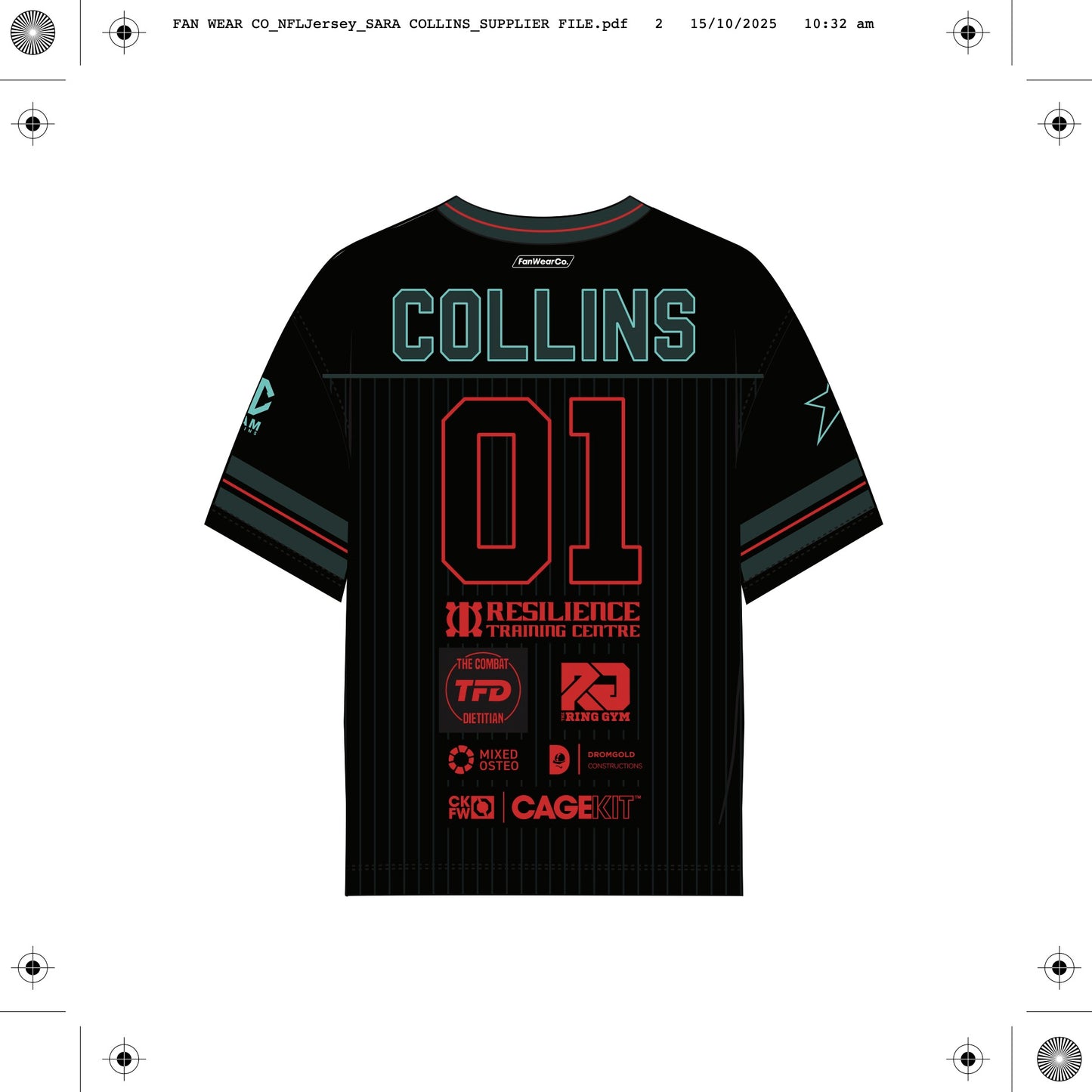 Sara Collins | Limited Edition | NFL & NBL - Style Jersey 2025 | Pre-Order