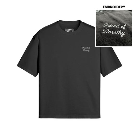 Friend Of Dorothy | Embroidered Oversized Heavy Tee